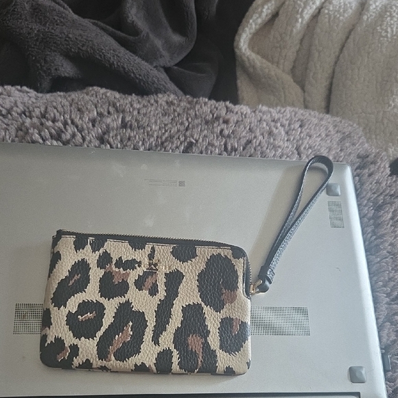 Other - Leopard Chanel Print Wristlet